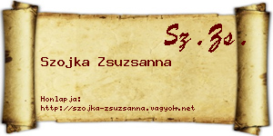 Szojka Zsuzsanna névjegykártya